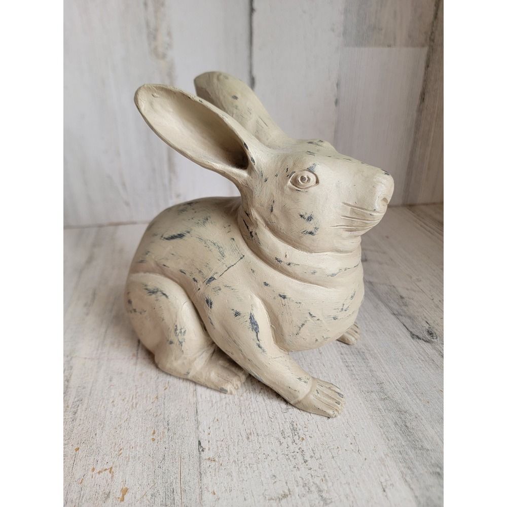 Rustic‎ style rabbit Easter bunny home decor figure vintage style spring